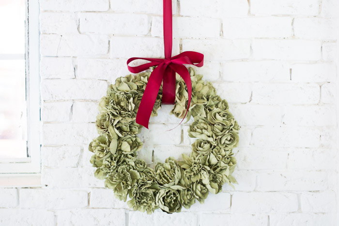 Corona Navidad Flores 