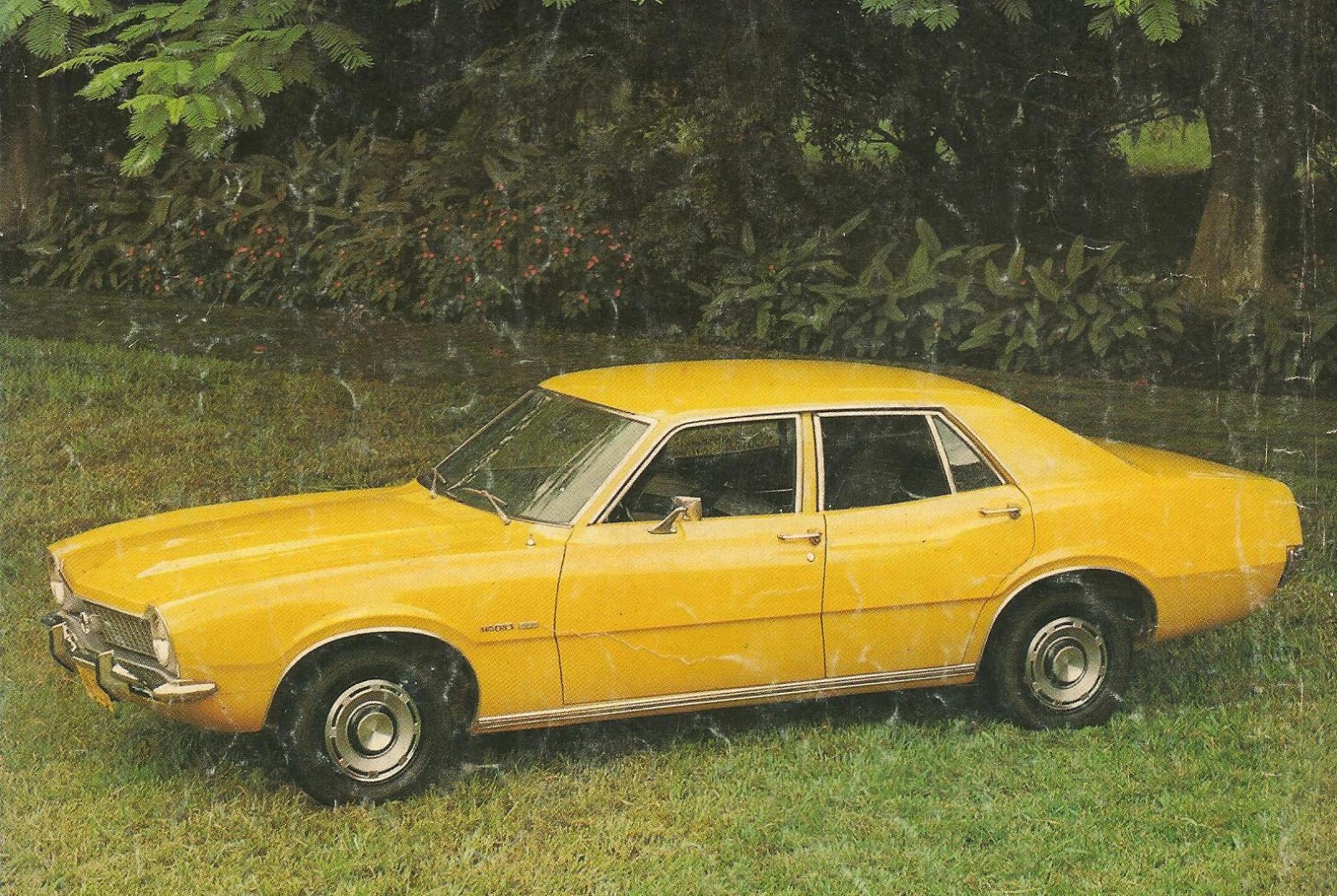 Antigos Verde Amarelo Ford Maverick Sedan 6cil 1973