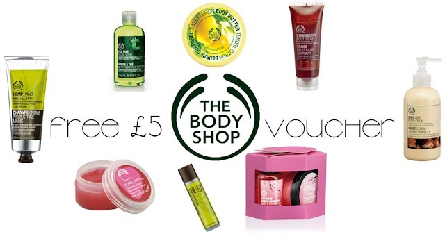 Free £5 Body Shop Voucher