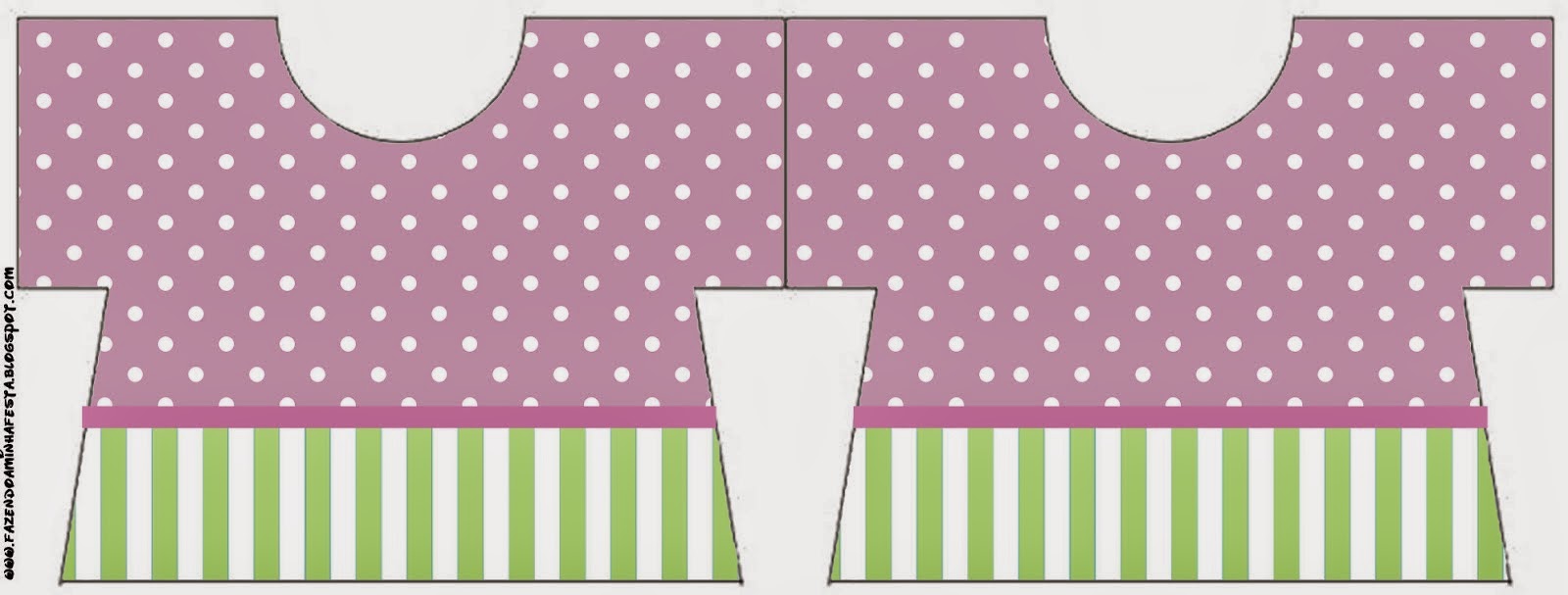 Morado y Verde Menta: Invitaciones para Imprimir Gratis. Tarjeta con forma de camisa de Morado y Verde Menta.