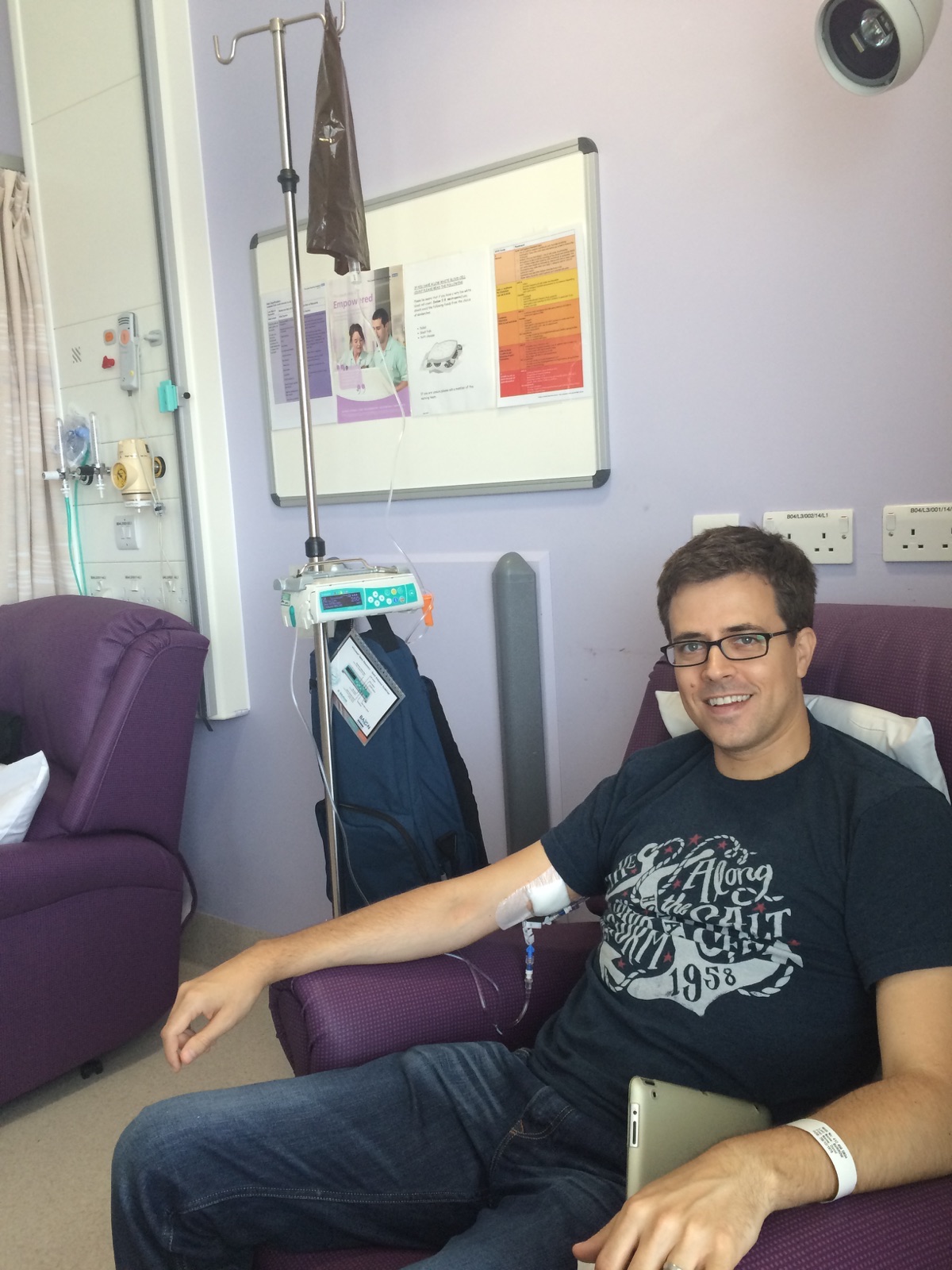 Buzz's Testicular Cancer & BEP Chemo Blog 15th July Cycle 1, Day 1 Chemo