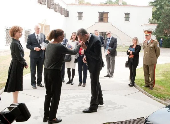 Princess Stephanie of Monaco met with Princess Margareta and Prince Radu of Romania at Elisabeta Palace, Bucharest