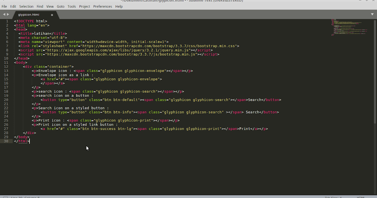 Papanbelajar Bootstrap Glyphicons