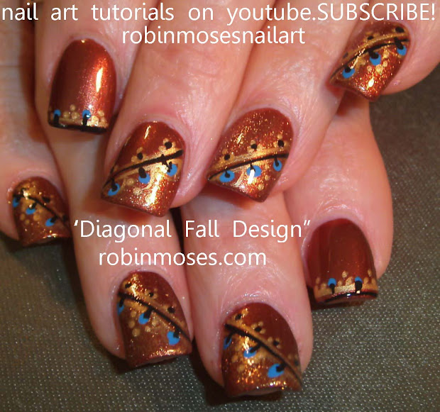 nail art robin moses "fall
