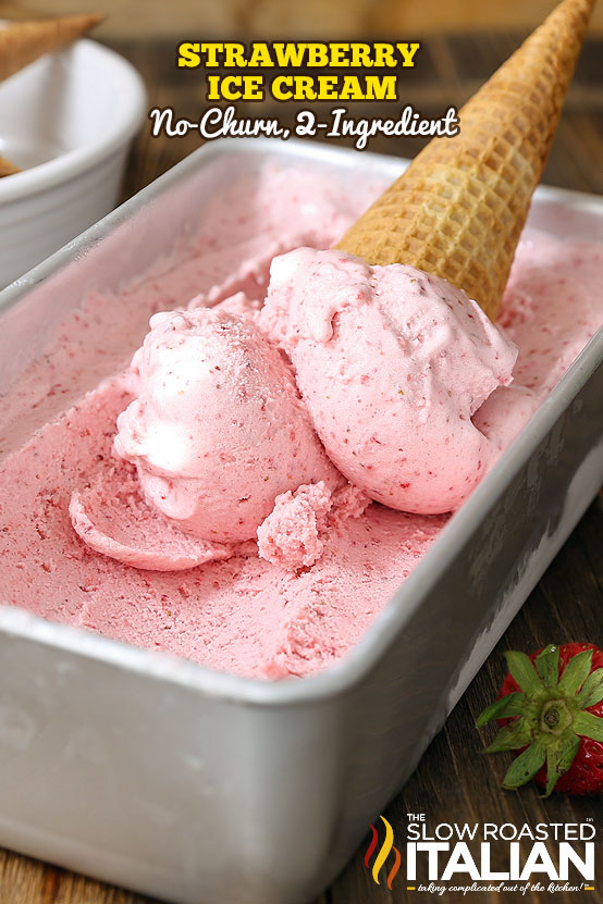 Strawberry Ice Cream No Churn 2 Ingredient Video - vanilla ice cream roblox