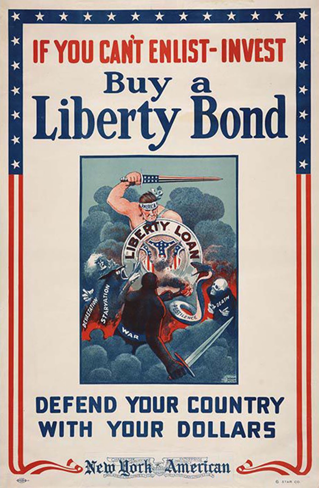 If You Can’t Enlist - Invest / Buy a Liberty Bond, ca. 1918, Winsor McCay.