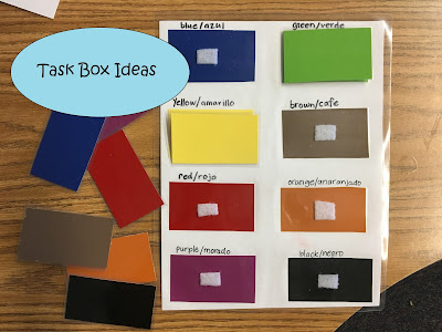 Quick and easy task box ideas for special education