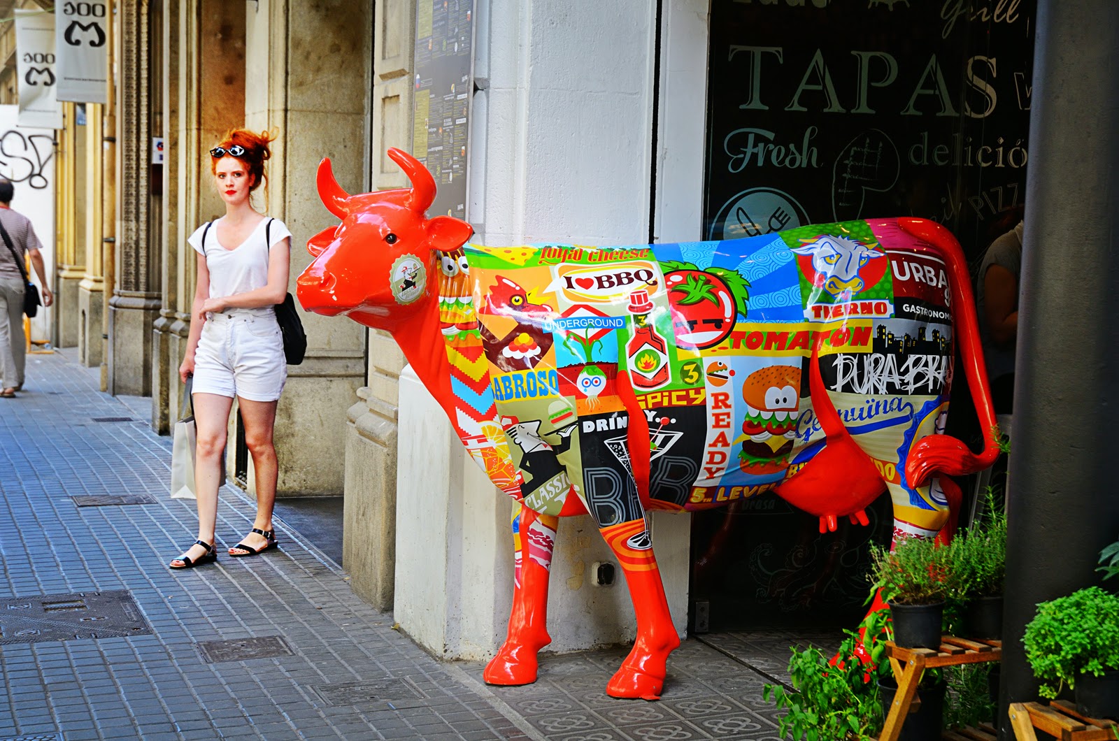 Spicy Orange Cow at Tapas Bar, Barcelona