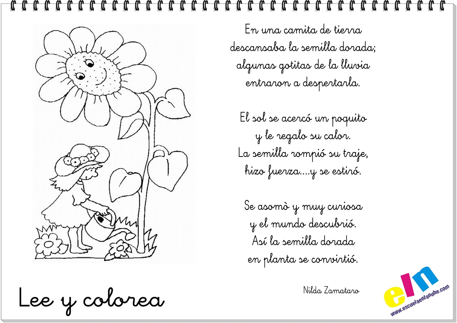 Poemas canciones niños frases cortos cuca versos juventud piruca reina Cuento Corto De La Primavera Para Niños De Preescolar