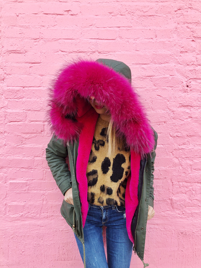 The only coat a fashionista needs, Chicago Blogger, Jennifer Worman, The best coat for winter, Pink Fur Coat