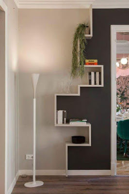 Decorative corner wall shelves design ideas for modern home interior