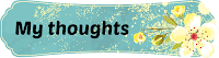 My thoughts banner