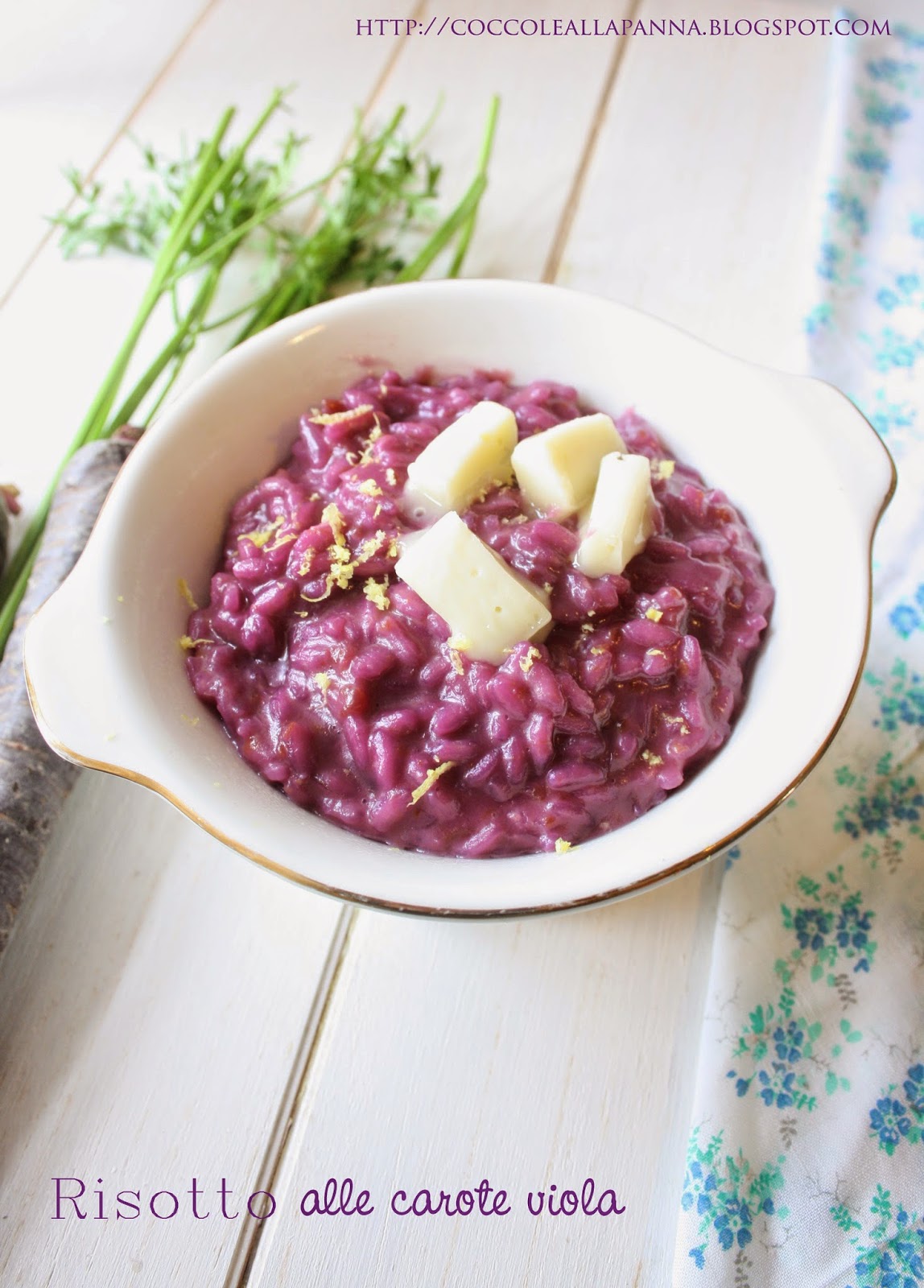 risotto alle carote viola