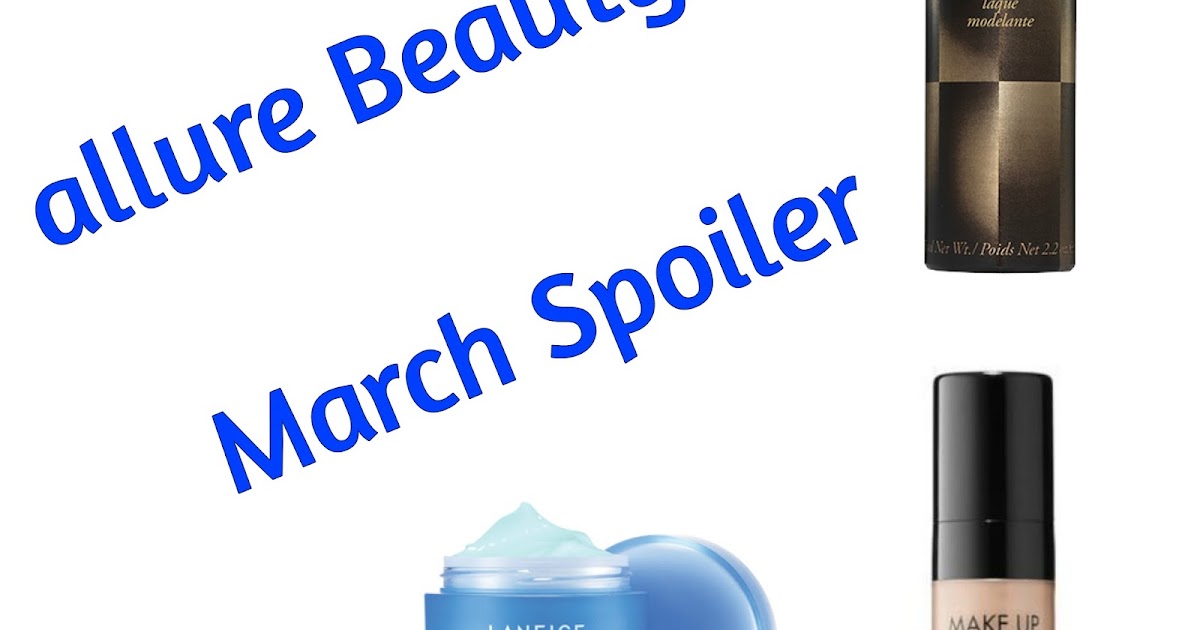 allure Beauty Box March Spoiler 2018