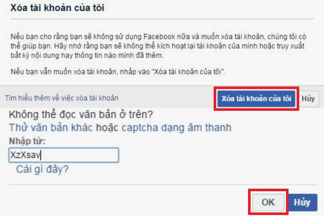 Cách khóa facebook vĩnh viễn trên điện thoại, máy tính khóa facebook vĩnh viễn 2