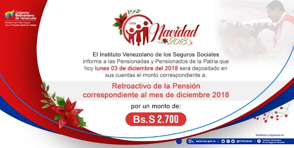 MONEDERO PATRIA: Deposito retroactivo aguinaldo diciembre 2018 MONEDERO PATRIA: Deposito retroactivo aguinaldo diciembre 2018