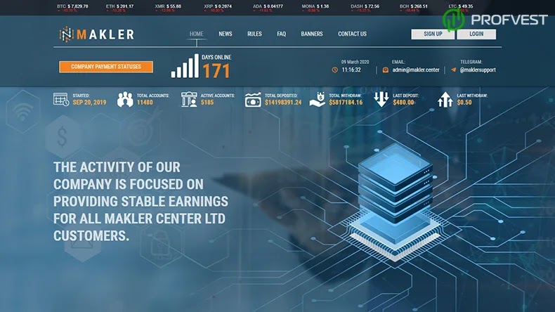 Makler Center: обзор и отзывы о makler.center (HYIP платит) Makler Center обзор и отзывы HYIP-проекта