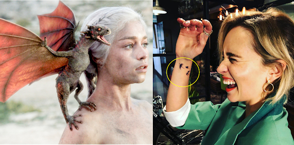 Emilia Clarke se tatuó un tributo a su personaje más famoso