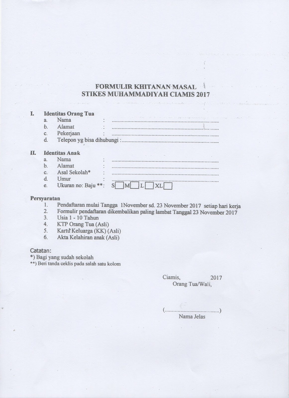 Khitanan Massal 2017 Pemerintahan Desa Tanjungjaya