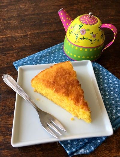 bolo de cenoura, tangerina e gengibre