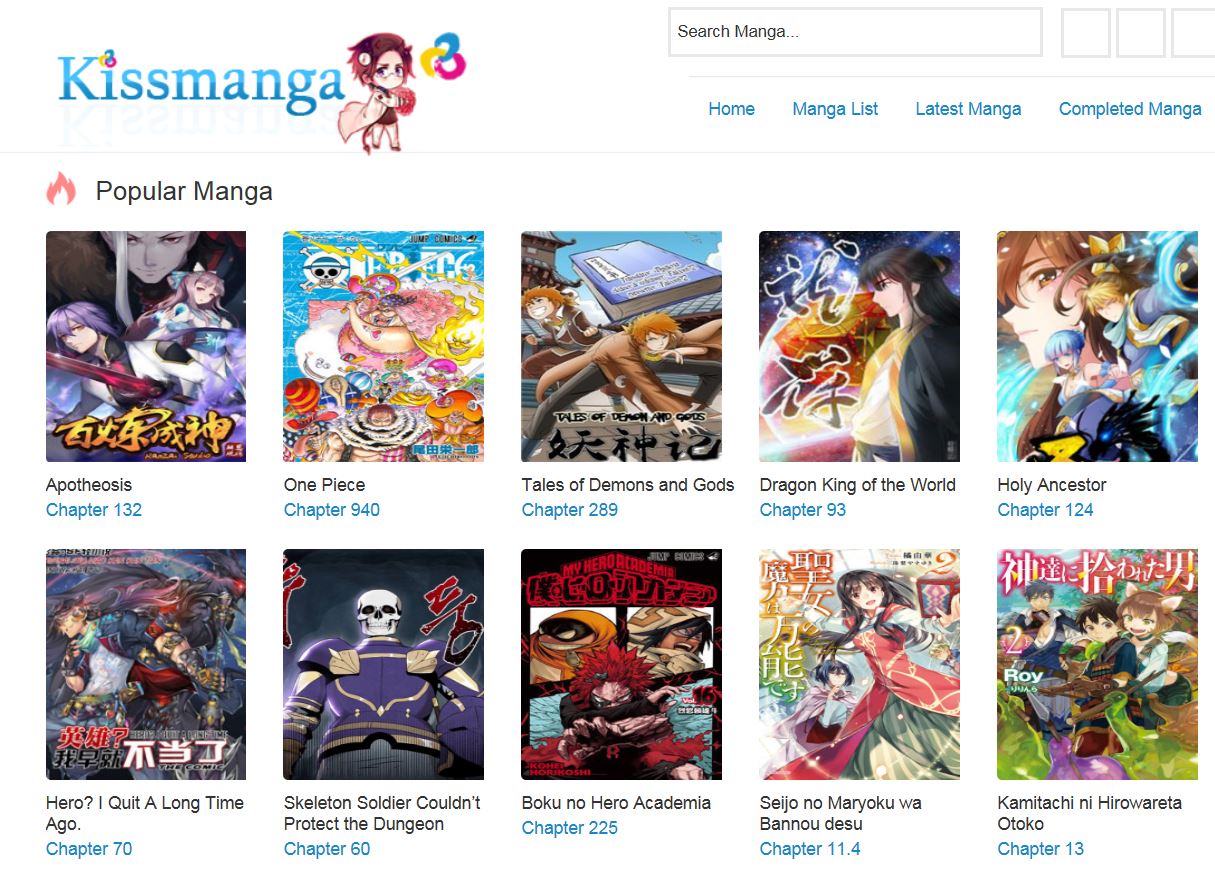 Manga Website With All Pages - Manga