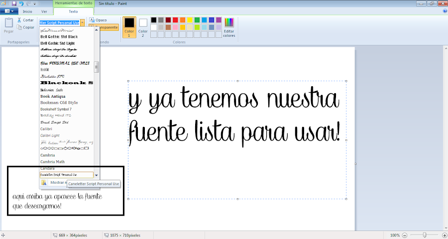 como descargar e instalar fuentes gratis