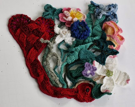 Susan's Family DIY Crochet Blanket Kit Fallen Flowers Blanket