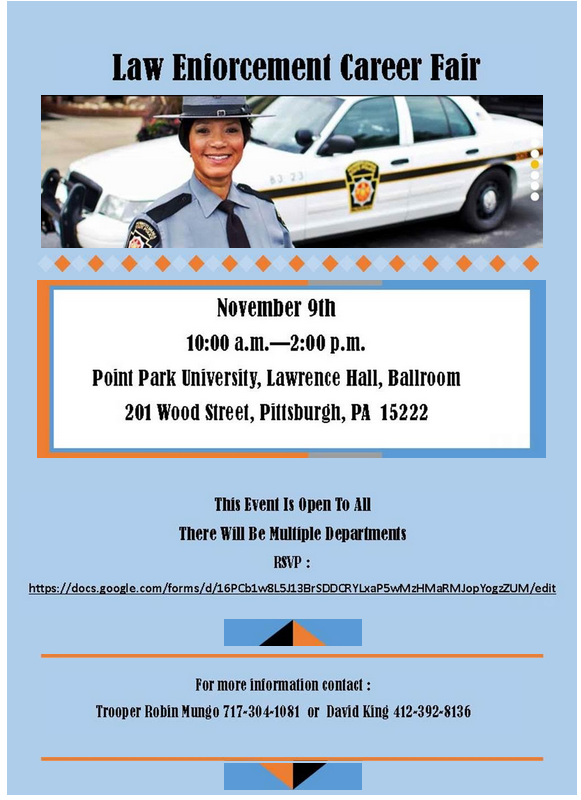 The PSNK Work Bench Law Enforcement Career Fair