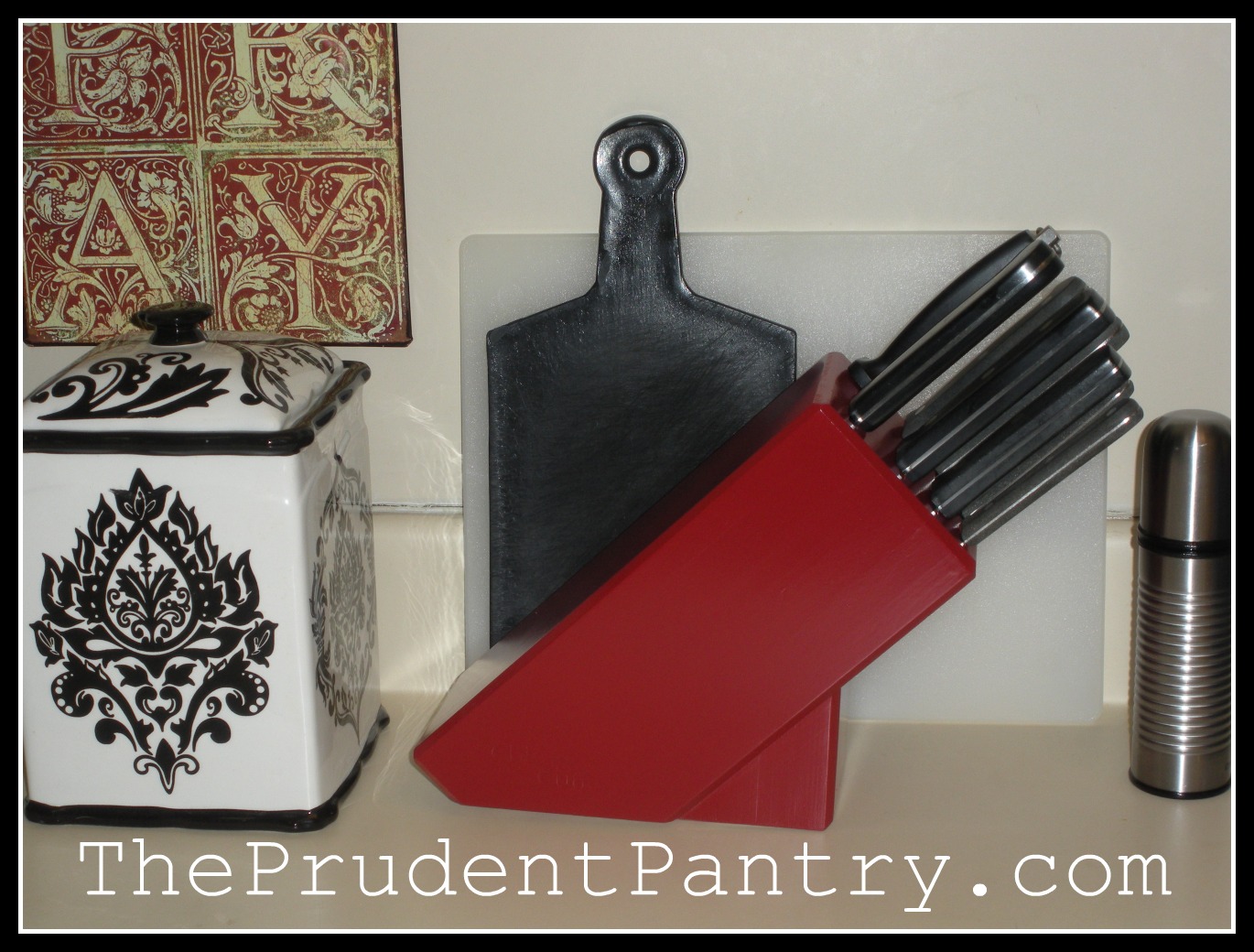 The Prudent Pantry Knife Block Makeover