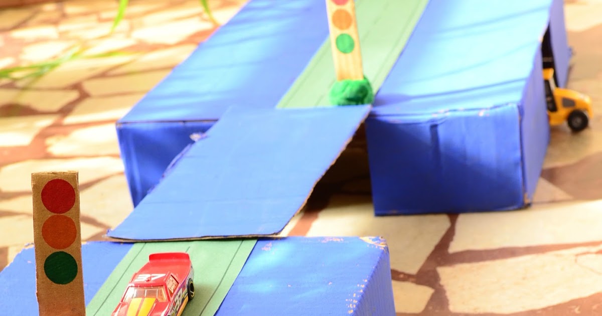 Practical Mom DIY Tunnel & Ramps for Toy Cars