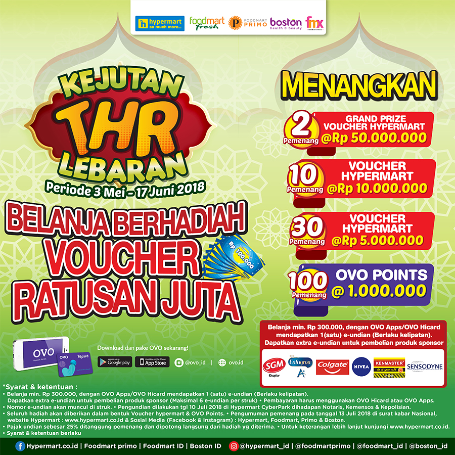 Hypermart Promo Kejutan THR Lebaran Ratusan Juta (s.d 17