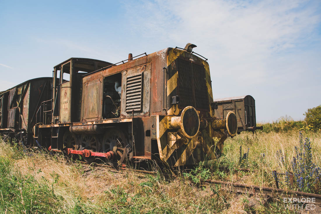 Old locomotive on the Salisbury Plains