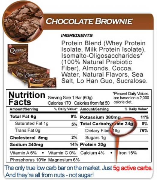 QUEST NUTRITION PROTEIN BARS