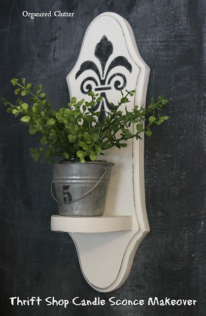 Upcycled Thrift Shop Candle Sconce