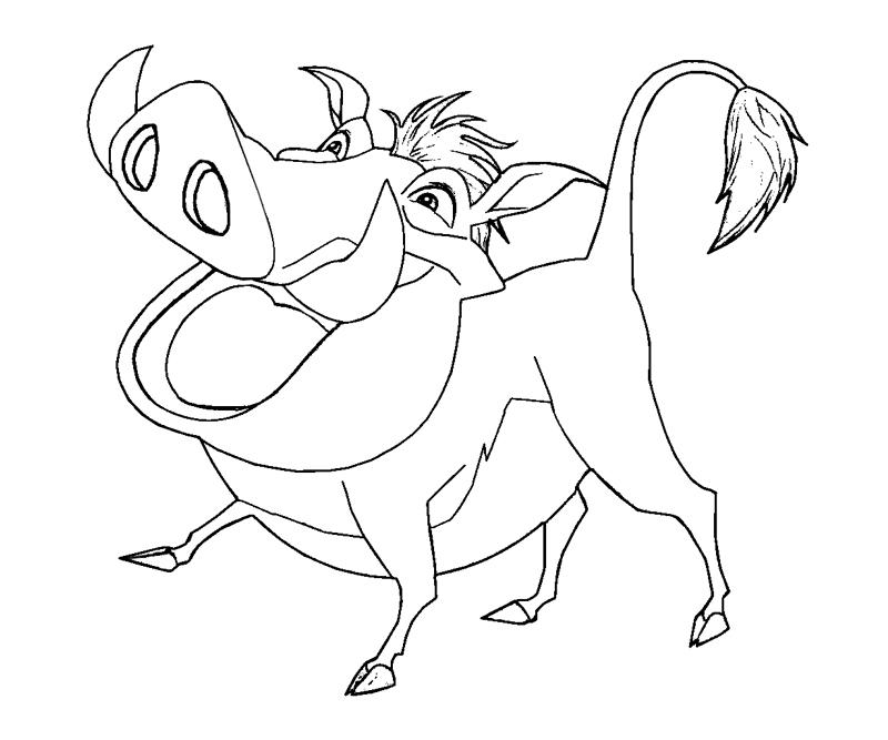 Pumbaa 10 Coloring | Crafty Teenager