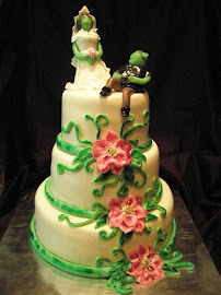 Wedding cake:Shrek és Fiona esküvői tortája :-)