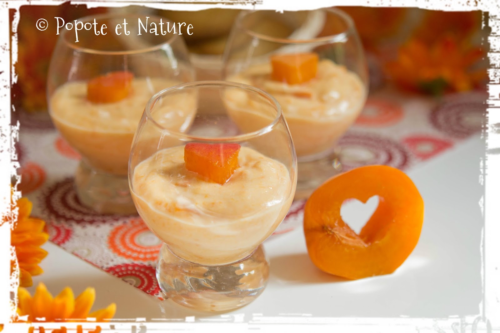 © Popote et Nature - Mousse d'abricots vanillée à la ricotta