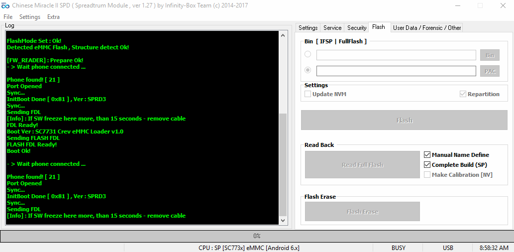Firmware detected
