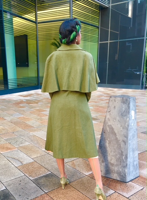 What Katie Did Seamed Stockings Nutmeg Green Glamour