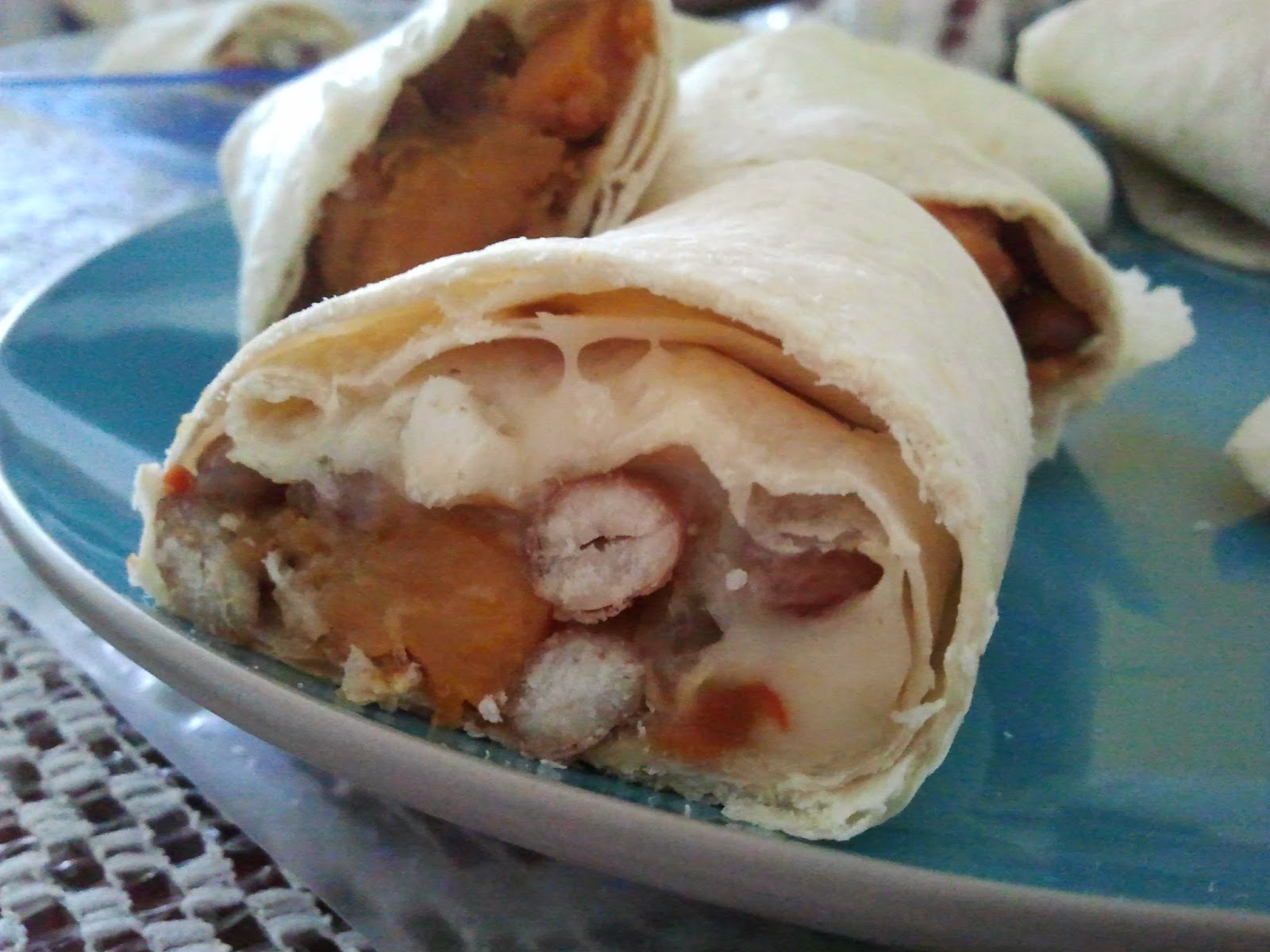 cheese beans burrito