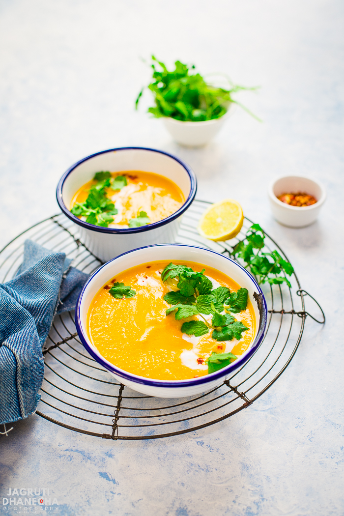 Thai carrot and cashew soup A flavourful and delicious Instant Pot Thai Carrot and Cashew Soup that is fully vegan and anti-inflammatory! A warm and soothing bowl of this soup is pure bliss in this freezing weather. This easy and simple recipe takes only 30 minutes of yours to prepare.