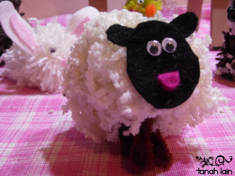 Figuras con Pompones de Lana