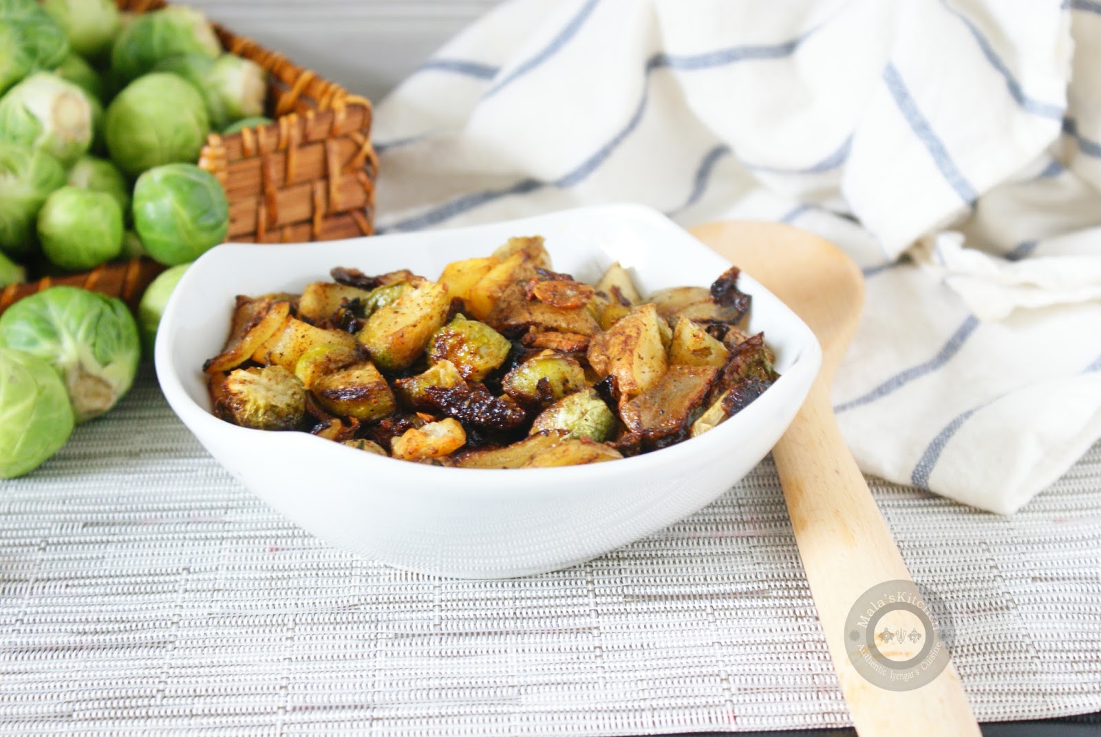 Roasted Brussel Sprouts Curry MalasKitchen