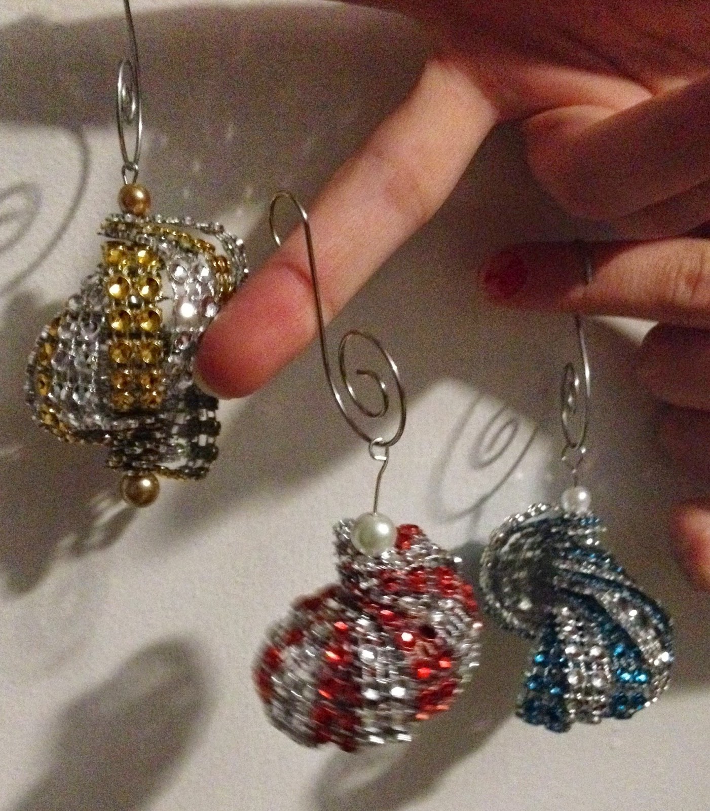 Dana the Crafty Crafter Spiral Bling Mesh Ornament