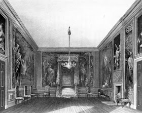 Old Bedchamber, St James's Palace  from The History of he Royal Residences by WH Pyne (1819)