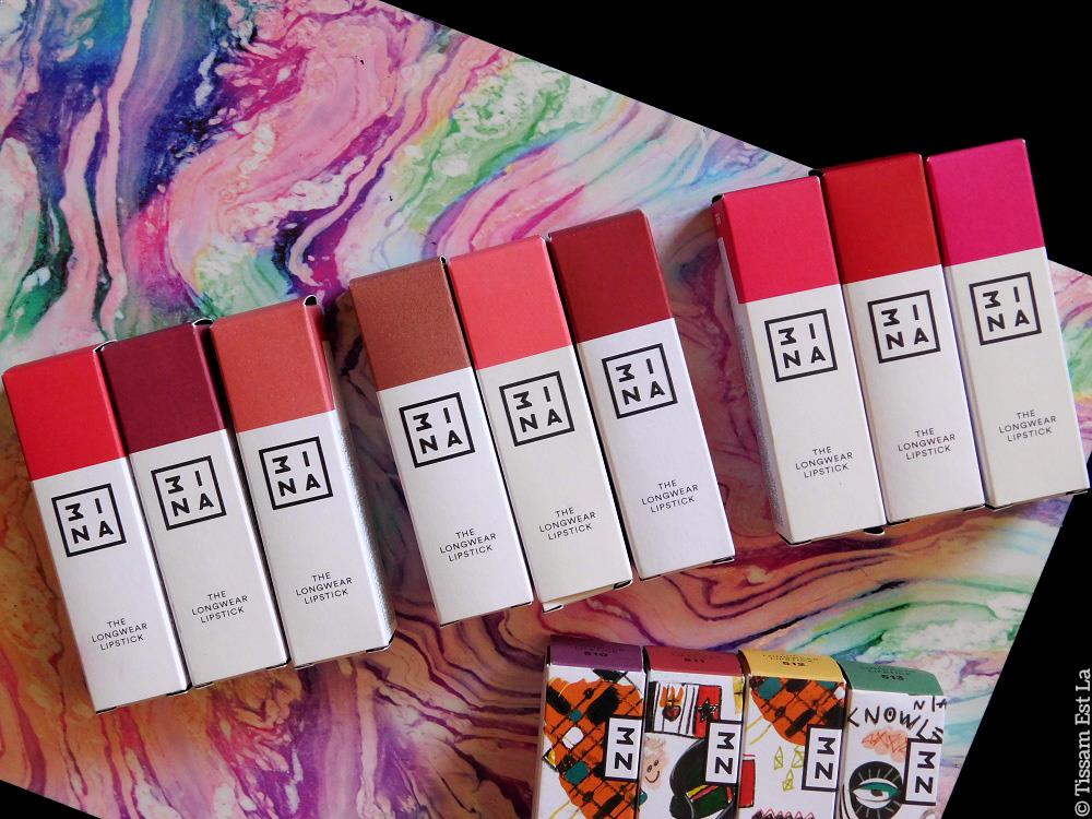 3ina | Makeup Haul - Lipsticks, Lip Pencils, Eyeshadow Palettes, Eyeliners, Mascaras, Highlighters, Primers & Blush 3ina Makeup Haul - Longwear Lipsticks, Eyeshadow Palettes 101 102 103, Matte Lipstick, Intense Lipstick, Longwear Lipstick Metallic, Chubby Lipstick, Essential Lip Pencil, Lip Pencil with Applicator, Color Eyeliner, Color Mascara, Eyeshadow, Metallic Eyeshadow, Highlighter 200 & 201, Matte & Smooth Primer, Lip Primer, Eye Primer, Fixing Spray, Blush 103, 3ina The Bestsellers, Eyebrow Kit, Eyebrow Marker, Eyebrow Mascara, Gel Eyeliner, Eye Gloss, Duo Eyeshadow, Eyeliner Pencil, The Pen Eyeliner, Compact Finishing Powder 300, 3ina Cream Eyeshadow Swatches, 3ina Wedding Face Highlighting Palette, 3ina Review & Swatches - Avis et Revue