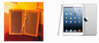 Tablette "antique" vs tablette moderne