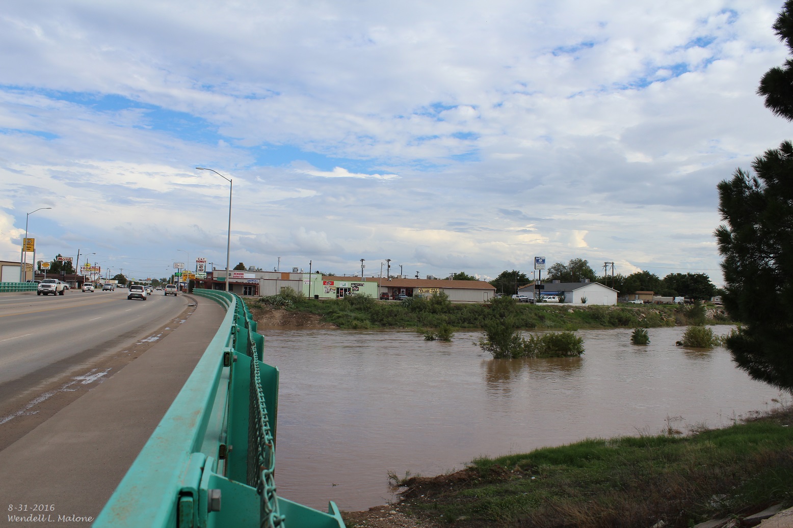 Flash Flooding On Normally Dry Dark Canyon Arroyo In Carlsbad, NM