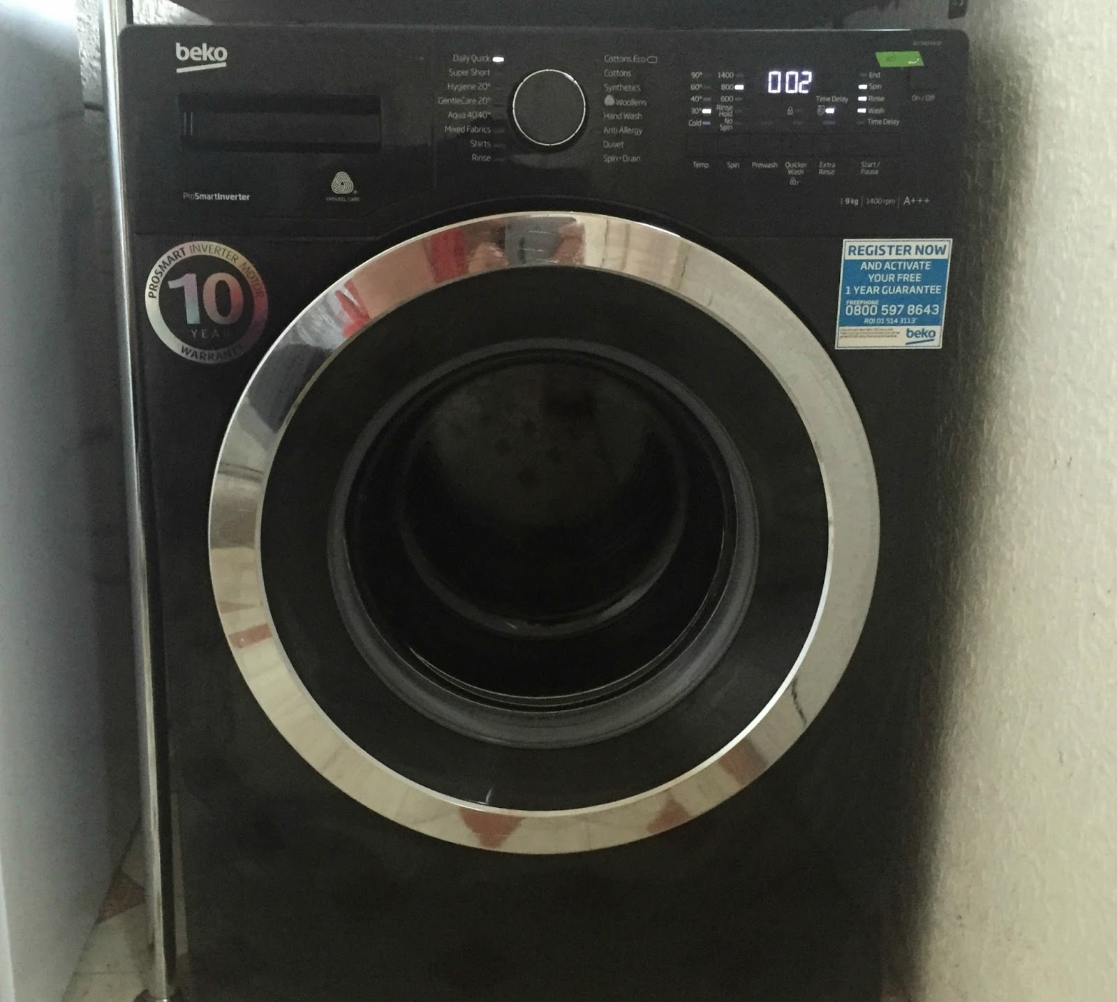 Beko WX943440B Washing Machine Review & Giveaway | Newcastle Family Life