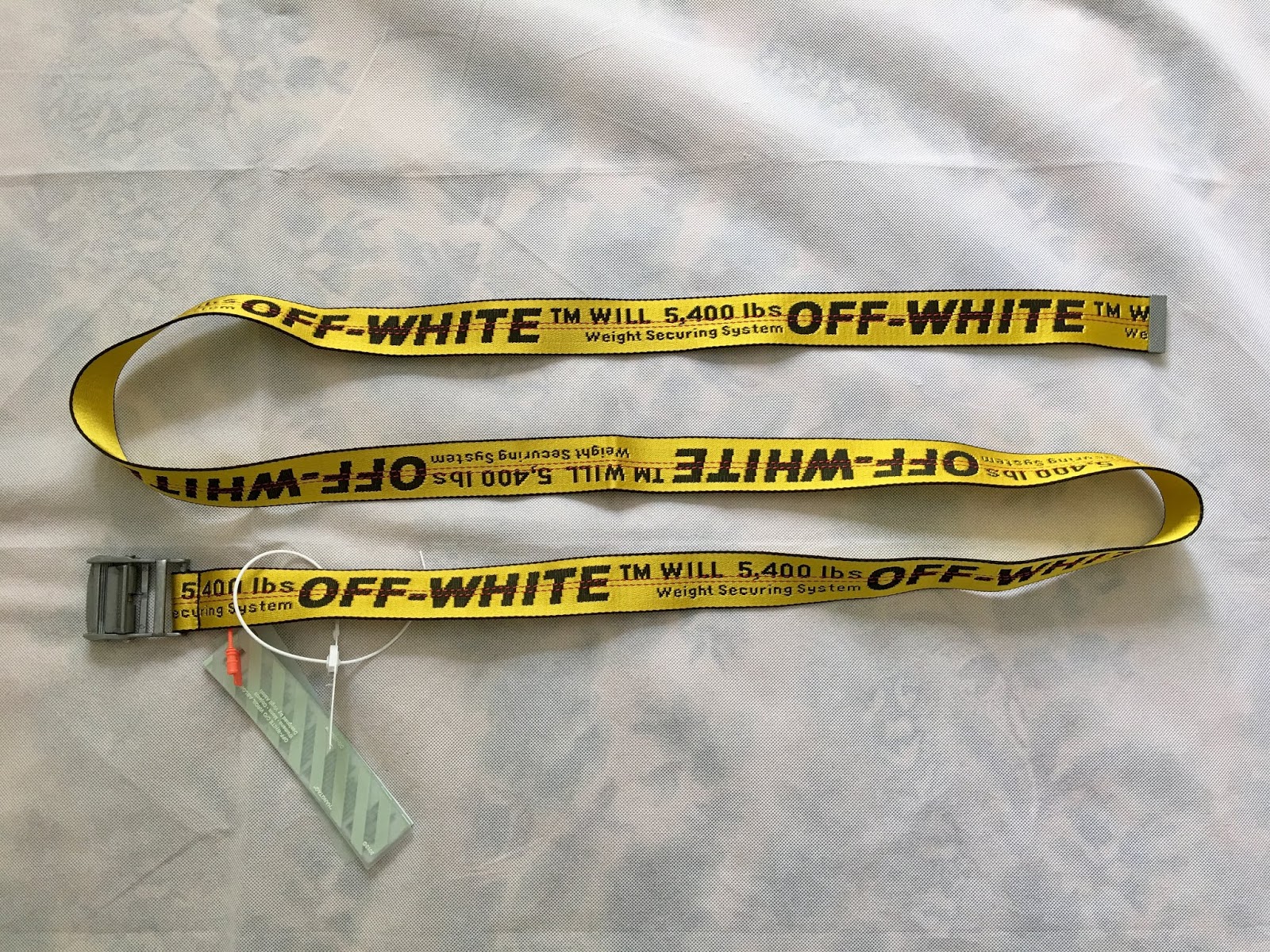 streetwear, skateboarding and clothing photo and video blog: Off-White Classic Industrial Yellow Belt Review